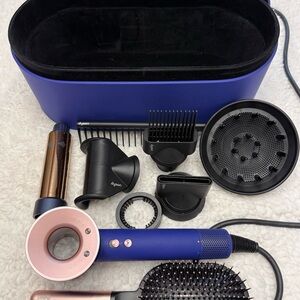Dyson Hair Dryer Styling Set in Blue and Black